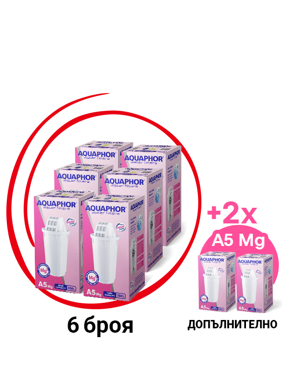 A5 Mg+, 6 бр. + 2 бр. Допълнително A5 Mg+, 6 бр. + 2 бр. Допълнително