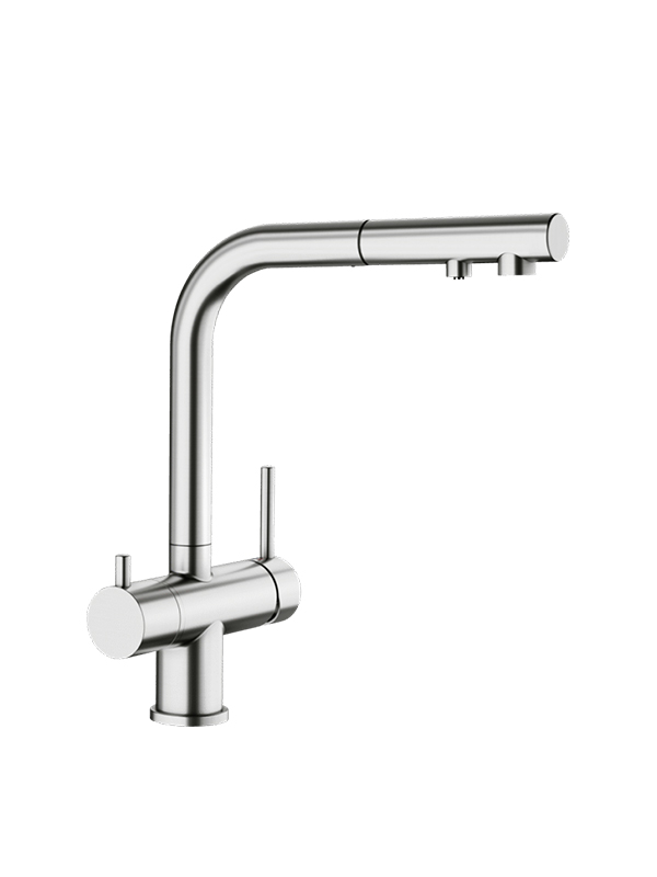 BLANCO BLANCO FONTAS -S II Filter Комбиниран трипътен смесител, цвят Инокс PVD BLANCO BLANCO FONTAS -S II Filter Комбиниран трипътен смесител, цвят Инокс PVD