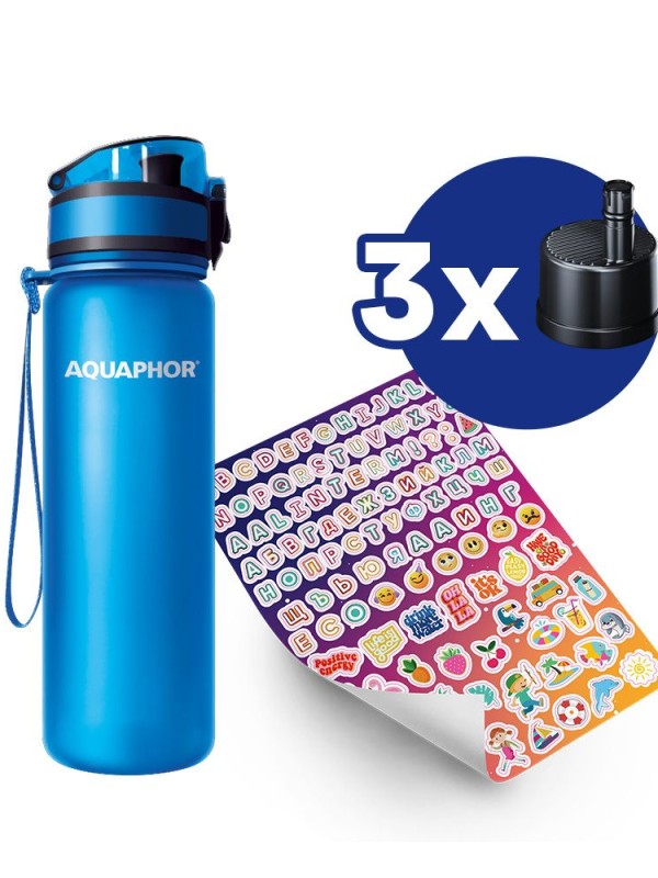 Филтрираща бутилка City 500ml. (с 3 филтъра) Филтрираща бутилка City 500ml. (с 3 филтъра)