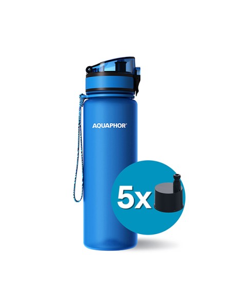 Филтрираща бутилка City 500ml. (с 5 филтъра) Филтрираща бутилка City 500ml. (с 5 филтъра)