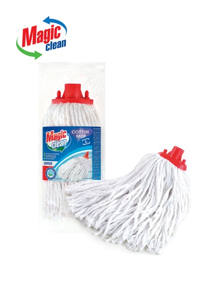 Magic clean БЪРСАЛКА ПАМУЧНО ВЪЖЕ SUPER, права резба Magic clean БЪРСАЛКА ПАМУЧНО ВЪЖЕ SUPER, права резба