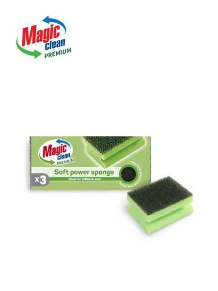 Magic Clean ГЪБА С КАНАЛ PREMIUM SOFT POWER 3 БР. Magic Clean ГЪБА С КАНАЛ PREMIUM SOFT POWER 3 БР.