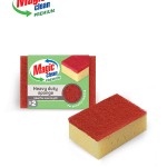 Magic Clean ГЪБА PREMIUM ЗА СИЛНО ЗАМЪРСЕНИ ПОВЪРХНОСТИ HEAVY DUTY CLEAN 2 БР.
