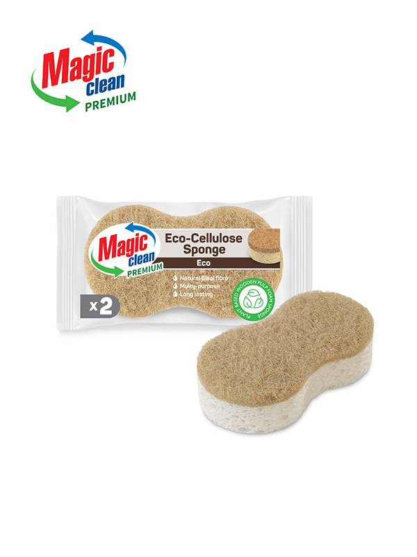 Magic Clean ГЪБА ЦЕЛУЛОЗНА PREMIUM ECO 2 БР. Magic Clean ГЪБА ЦЕЛУЛОЗНА PREMIUM ECO 2 БР.