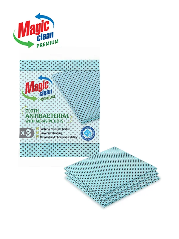 Magic Clean КЪРПИ PREMIUM АНТИБАКТЕРИАЛНИ С АБРАЗИВНИ ТОЧКИ 3 БР.