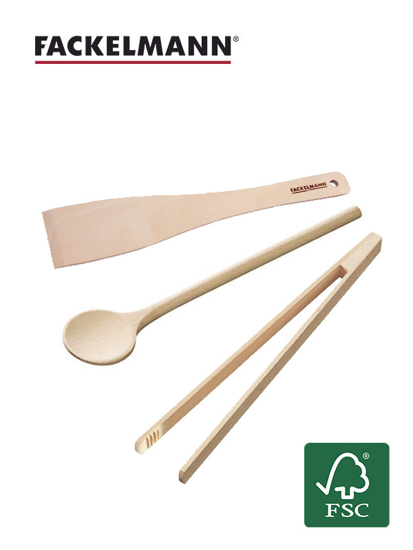 FACKELMANN Комплект дървени прибори FACKELMANN Комплект дървени прибори