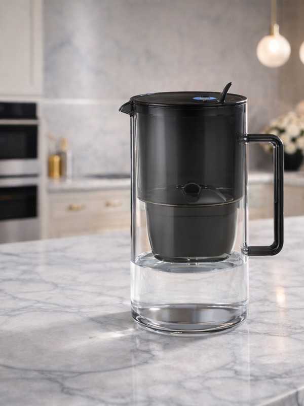 Стъклена филтрираща кана Гласс, 2.5л с 3 филтъра MFP Mg