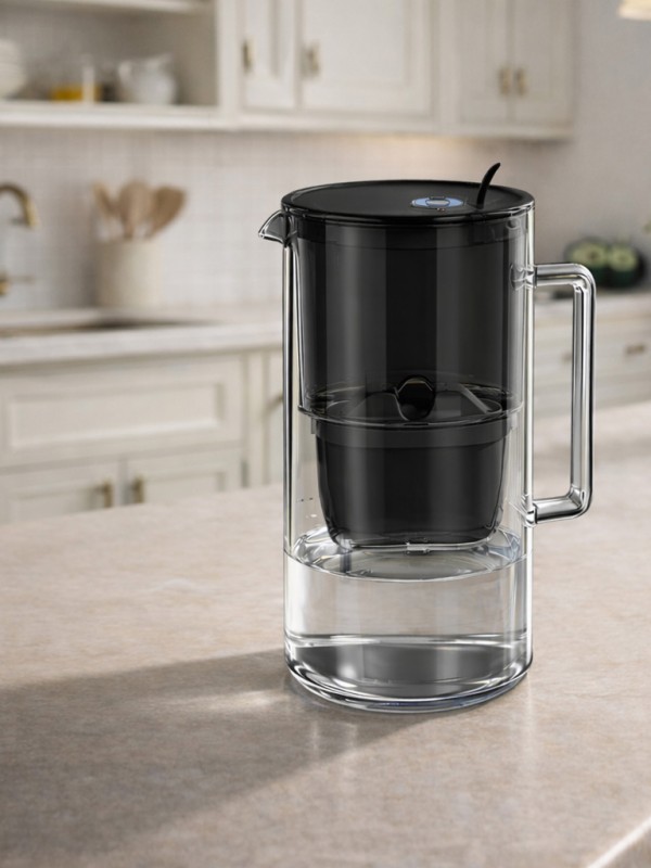 Стъклена филтрираща кана Гласс, 2.5л с 3 филтъра MFP Mg