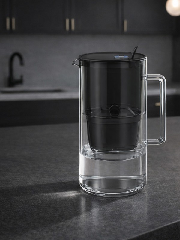 Стъклена филтрираща кана Гласс, 2.5л с 3 филтъра MFP Mg