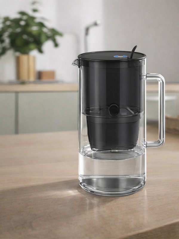 Стъклена филтрираща кана Гласс, 2.5л с 3 филтъра MFP Mg