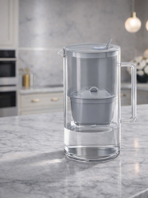 Стъклена филтрираща кана Гласс, 2.5л с 3 филтъра MFP Mg