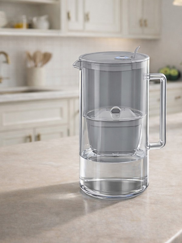 Стъклена филтрираща кана Гласс, 2.5л с 3 филтъра MFP Mg