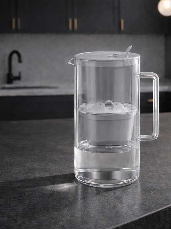 Стъклена филтрираща кана Гласс, 2.5л с 3 филтъра MFP Mg