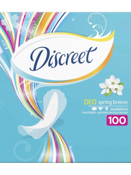DISCREET Део Морски бриз, дамски превръзки, 100 бр.