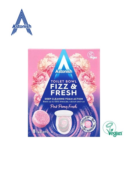 Astonish Таблети за почистване на тоалетна 8бр, розови Astonish Таблети за почистване на тоалетна 8бр, розови