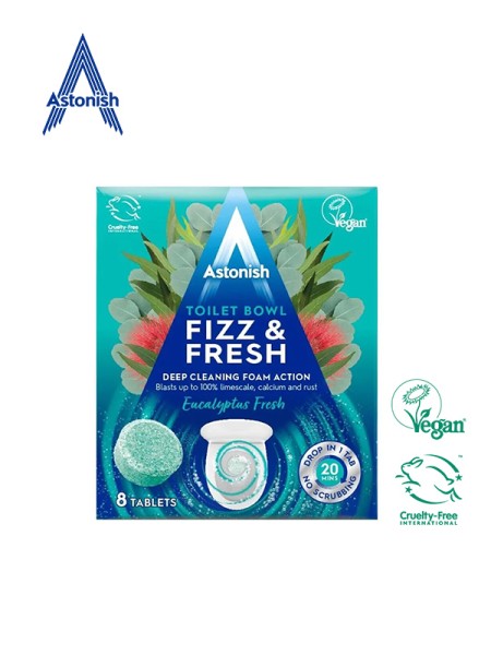 Astonish Таблети за почистване на тоалетна 8бр Евкалипт Astonish Таблети за почистване на тоалетна 8бр Евкалипт