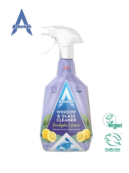 Astonish Спрей за прозорци Евкалипт и Лимон 750 мл. Astonish Спрей за прозорци Евкалипт и Лимон 750 мл.