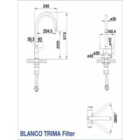 Комбиниран смесител BLANCO TRIMA Filter цвят Бял Комбиниран смесител BLANCO TRIMA Filter цвят Бял