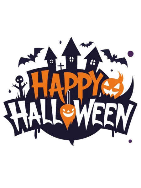 Хелоуински стикер "Happy Halloween"