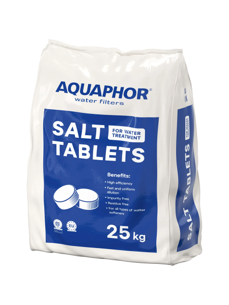 Aquaphor Сол за омекотяване 99% NaCl, таблетирана, 25 кг / чувал