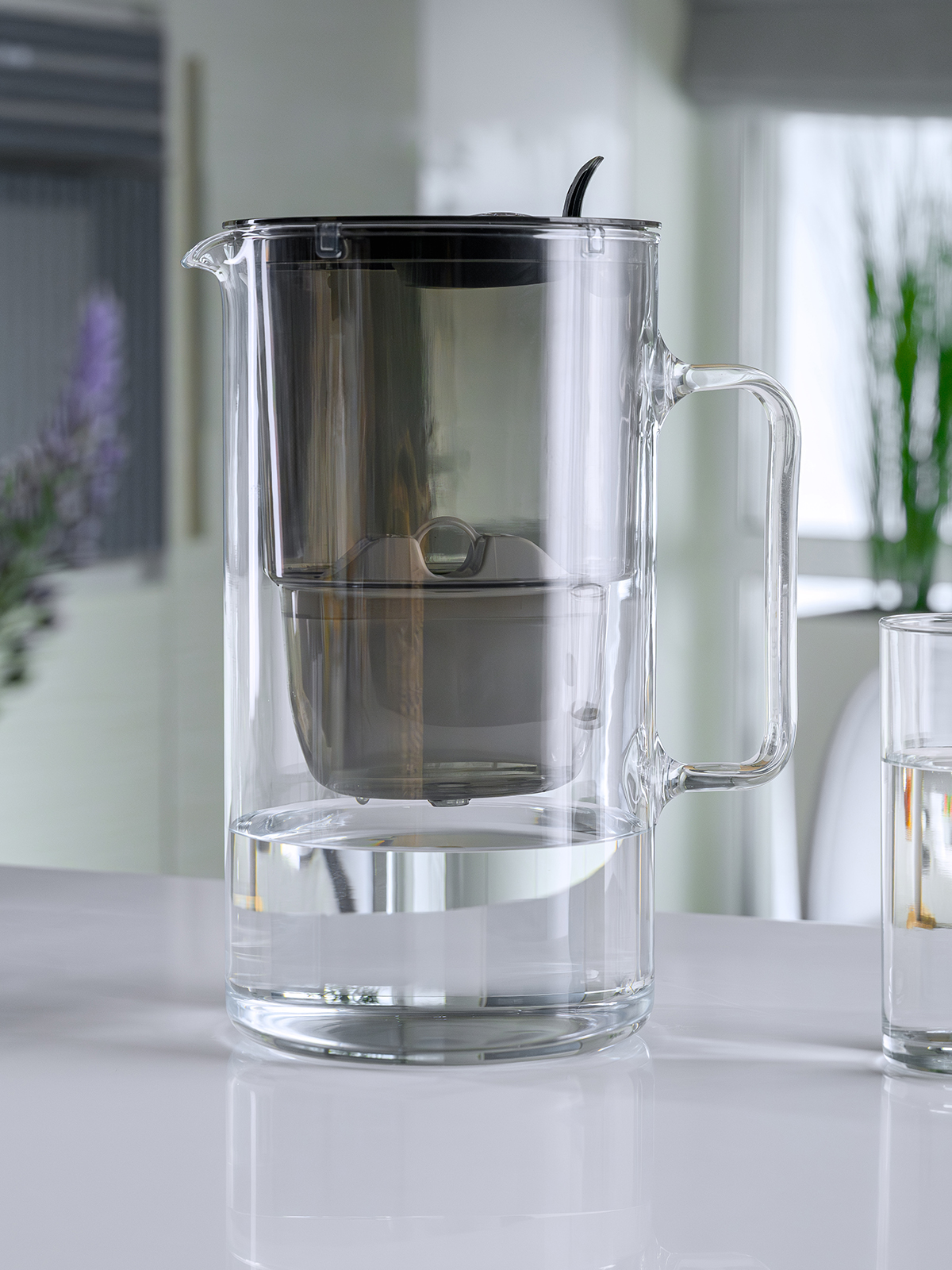 Стъклена филтрираща кана Гласс, 2.5л с 4 филтъра MFP Mg — 7