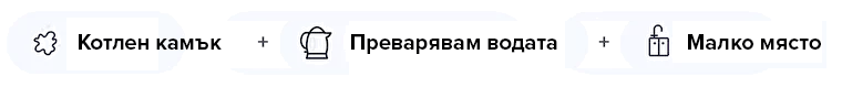 Бели петна (накипи/ варовик) + предпочитате преварена вода + разполагате с малко място