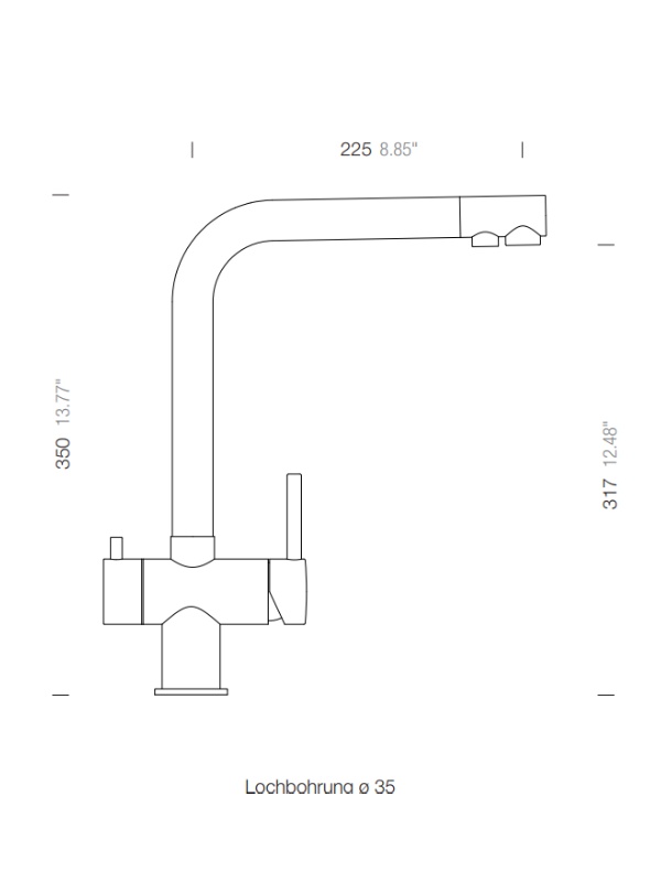 Комбиниран смесител SCHOCK Vitus Fix Inox — 2